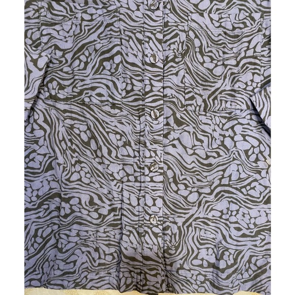 Calmé by Johnny Was Double Pocket Shacket Button Up Shirt - Picture 5 of 10